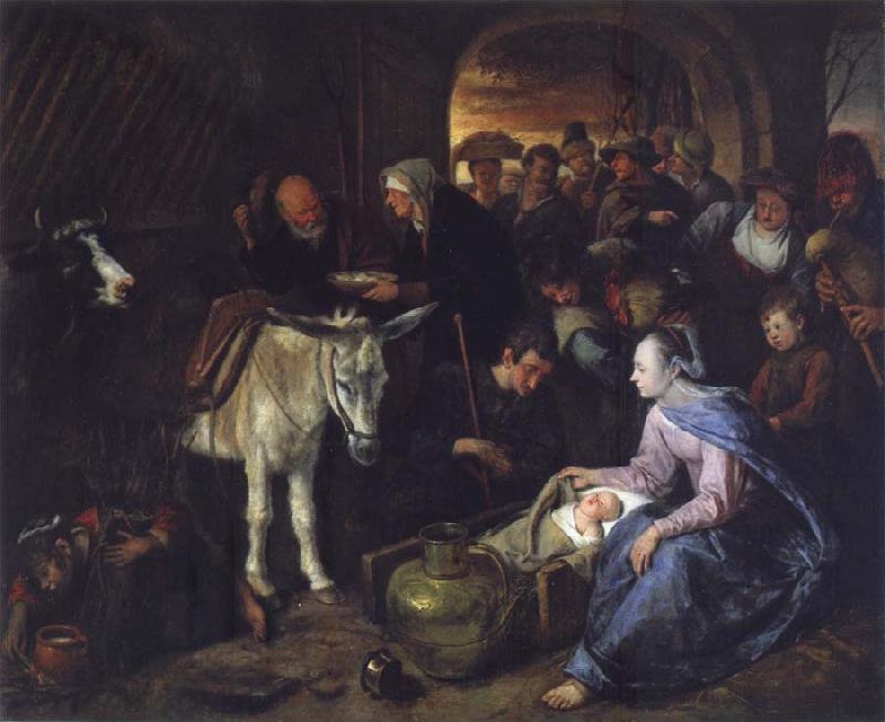 Jan Steen The Adoration of the Shepberds France oil painting art